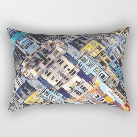 Apartments In The City Rectangular Pillow