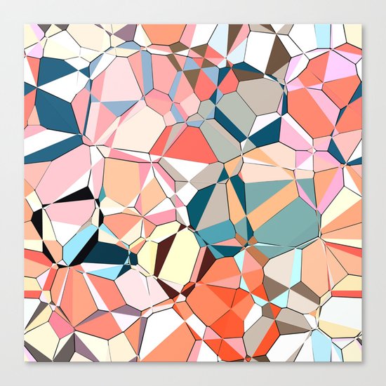 Jumble of Shapes And Colors Canvas Print