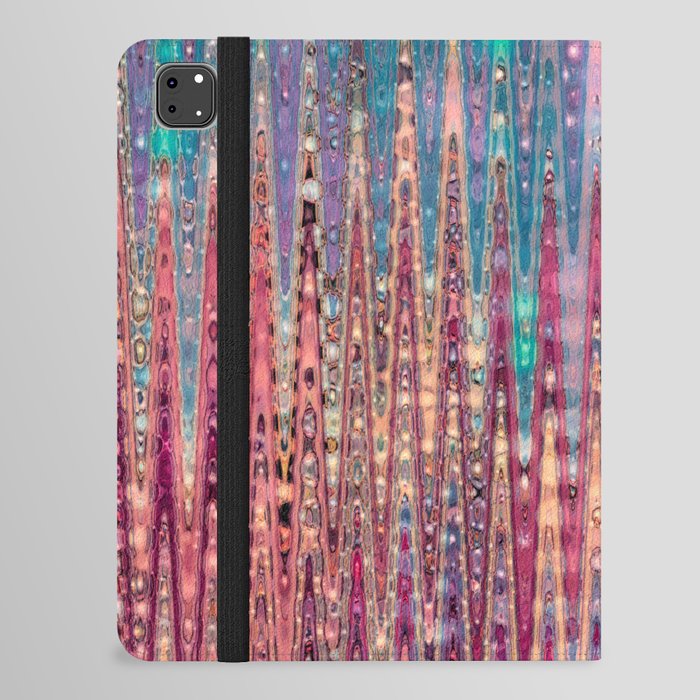 Bright Red And Purple Pink Abstract iPad Folio Case