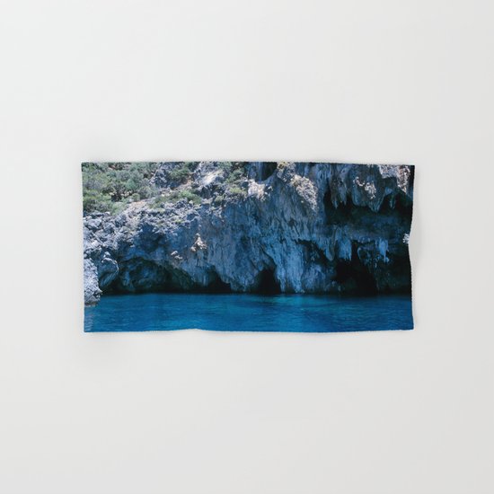 NATURE'S WONDER #4 - BLUE GROTTO #art #society6 Hand & Bath Towel