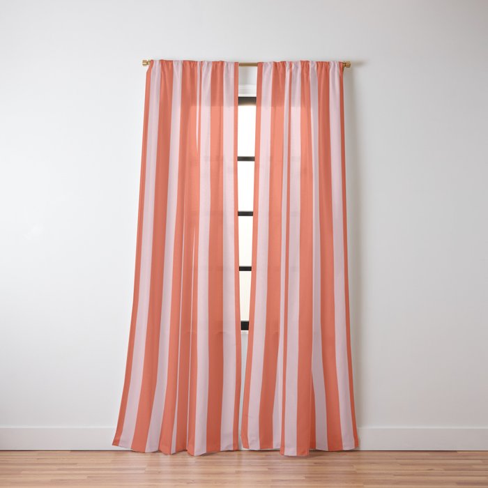 Bold Bright Basic Stripes in Pink and Red Orange