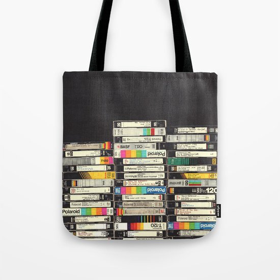 VHS Stack Tote Bag