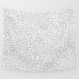 Leopard Spots Pattern (gray/white) Wall Tapestry