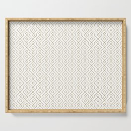 Geometrical Pattern With Triangles Serving Tray