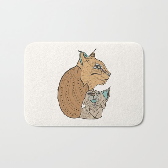 Mama And Baby Lynx Bath Mat