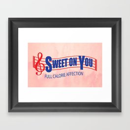 Sweet on you Framed Art Print
