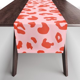 Red + Pink Leopard Spots (xii 2021) Table Runner