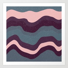 Modern Boho Waves Art Print