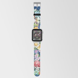 Watercolor Floral PEACE Sign illustration Apple Watch Band