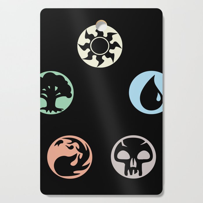 MTG Symbols Cutting Board