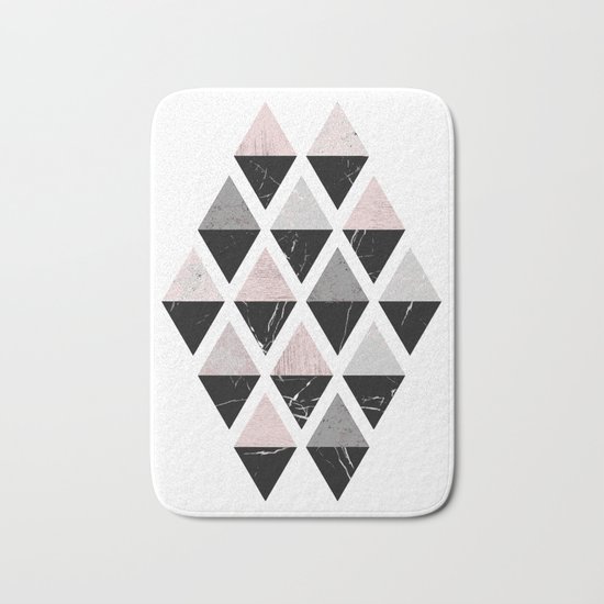Diamonds modern art Bath Mat