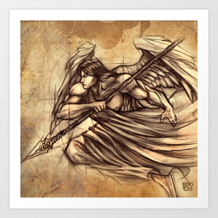 Angel Warrior Art Print