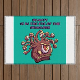 Beauty is in the eye of the beholder Outdoor Rug