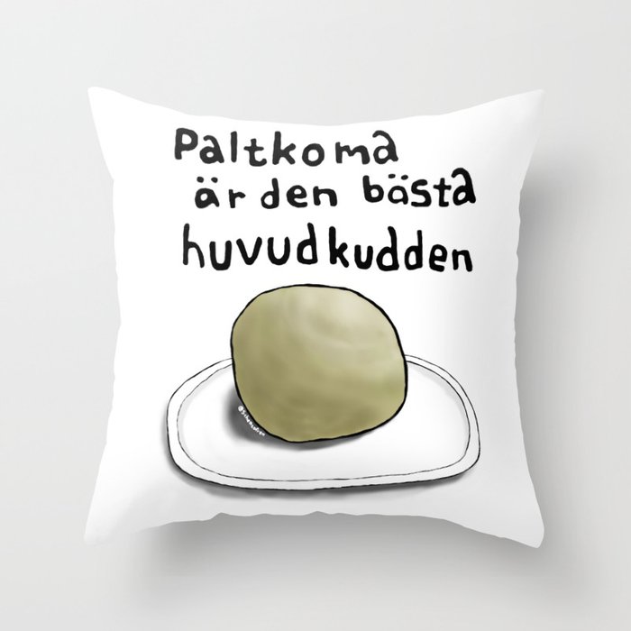 Paltkoma är den bästa huvudkudden Throw Pillow