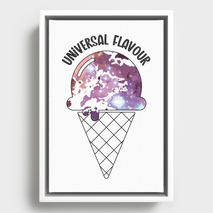 Universal flavour 1 Framed Canvas