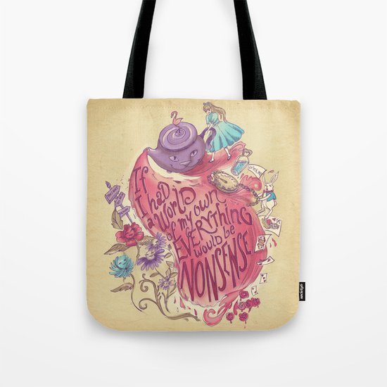 Lewis Carroll Tote Bag