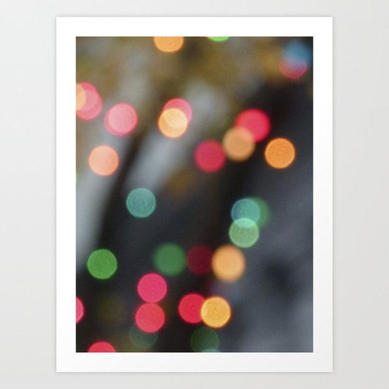 Tree Lights Art Print