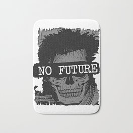 No Future Bath Mat | Digital, Rudeboy, Drinking, Rock, Guitar, Anarchy, Roll, Black And White, Punk, Uk 