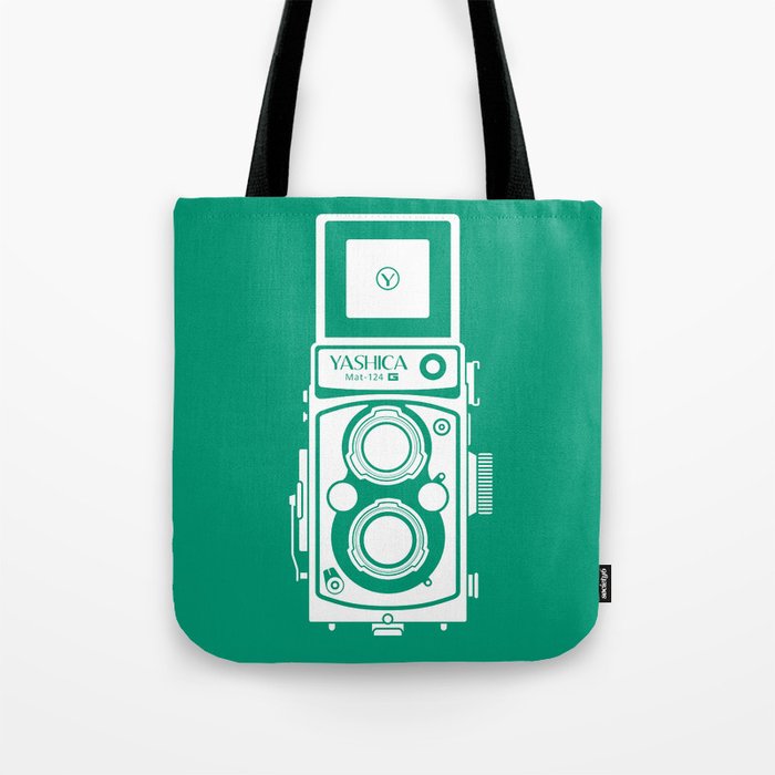 Yashica Mat 124G Camera Emerald Tote Bag
