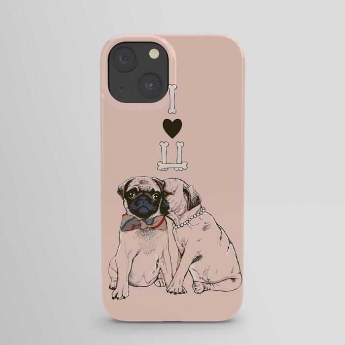 The Love of Pug iPhone Case