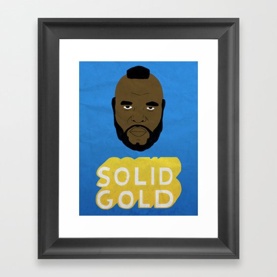 Solid Gold Framed Art Print