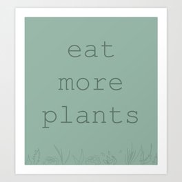 Plant Based Art Print
