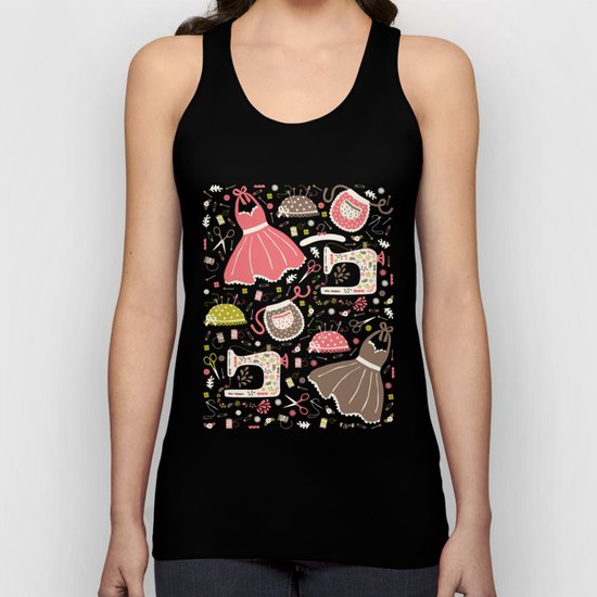 Vintage Sewing Unisex Tank Top