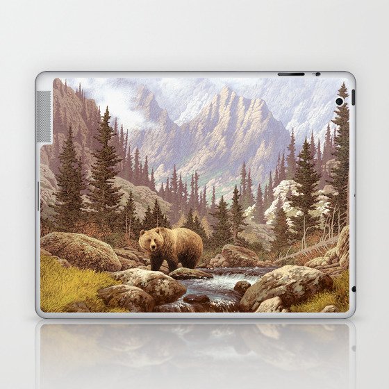 Grizzly Bear in the Rocky Mountains Laptop & iPad Skin
