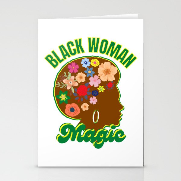Black woman art Stationery Cards