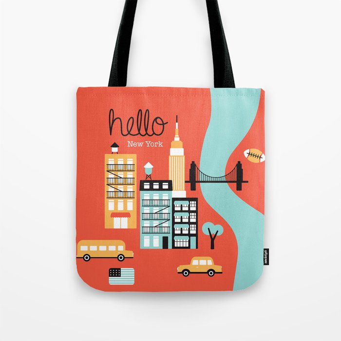 Orange new top yorker tote