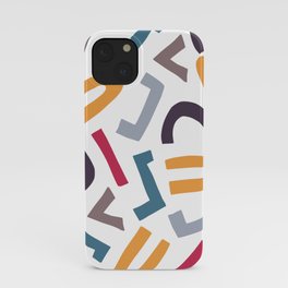 Retro Trendy Abstract Pattern iPhone Case
