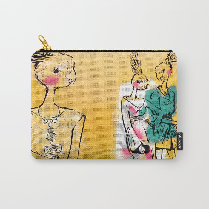 Fashion Birds Carry-All Pouch