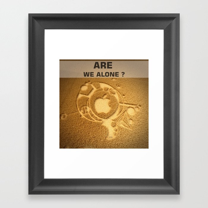 Are we alone ? Framed Art Print