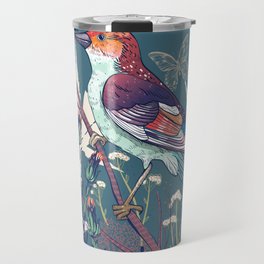 Colorful Birdie Travel Mug