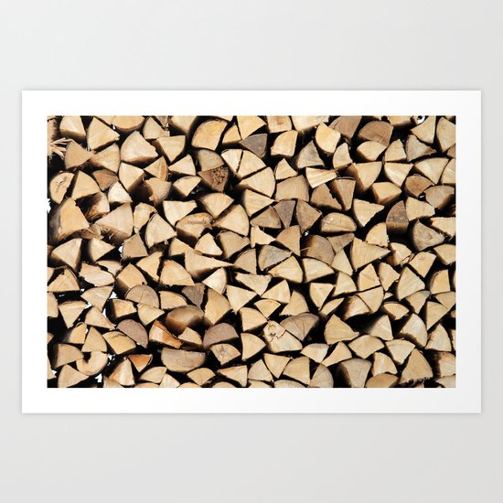 Firewood Art Print