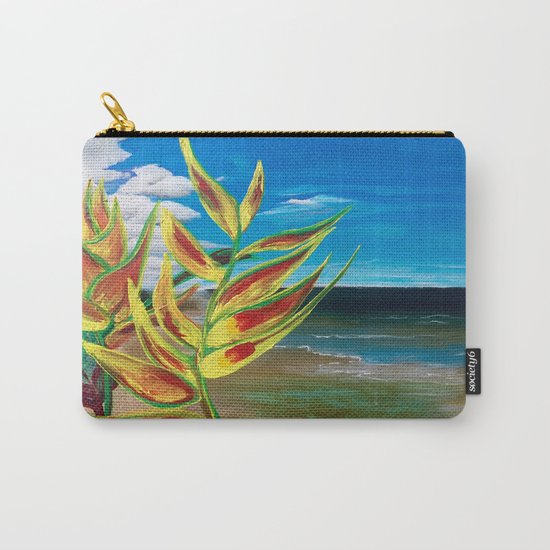 Heliconia Tropical Parrot Plant Take Me There Carry-All Pouch