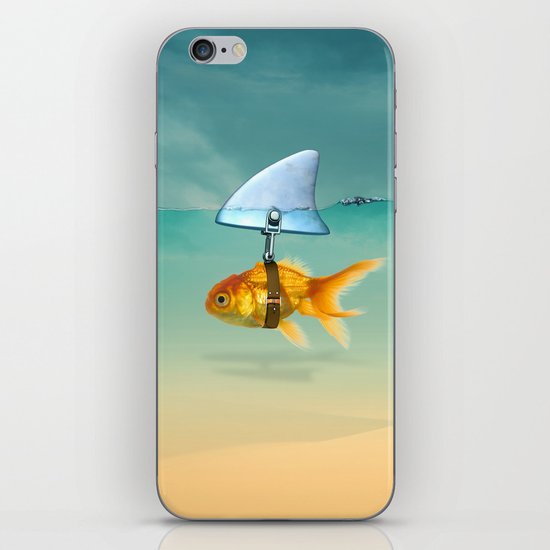 gold fish iPhone Skin