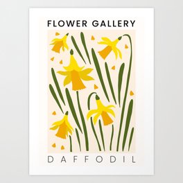 Daffodil - Happy Flowers Art Print