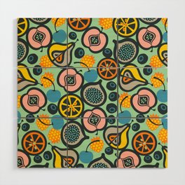 FUN FRESH FRUIT PATTERN Wood Wall Art