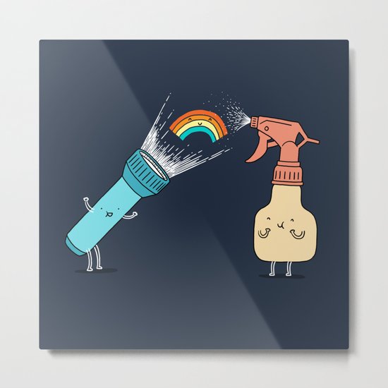 Together we make rainbow Metal Print