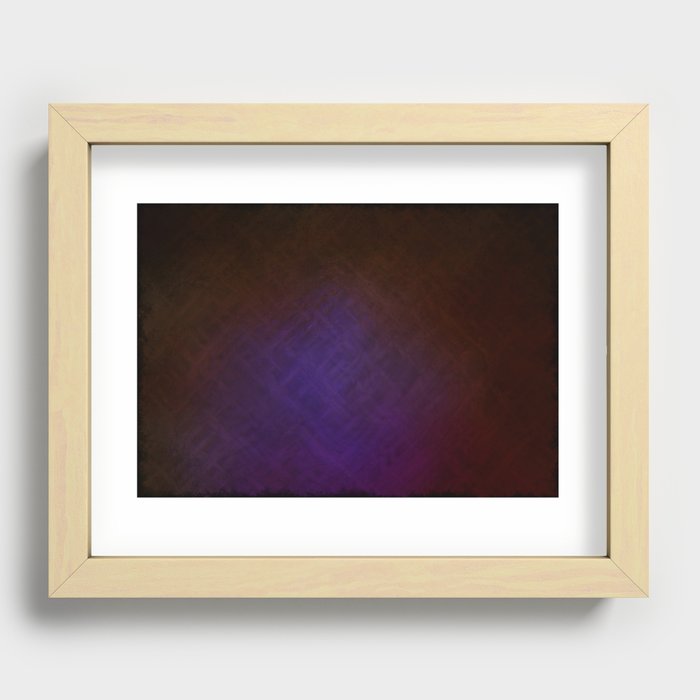 Dynamic diagonal dark Recessed Framed Print