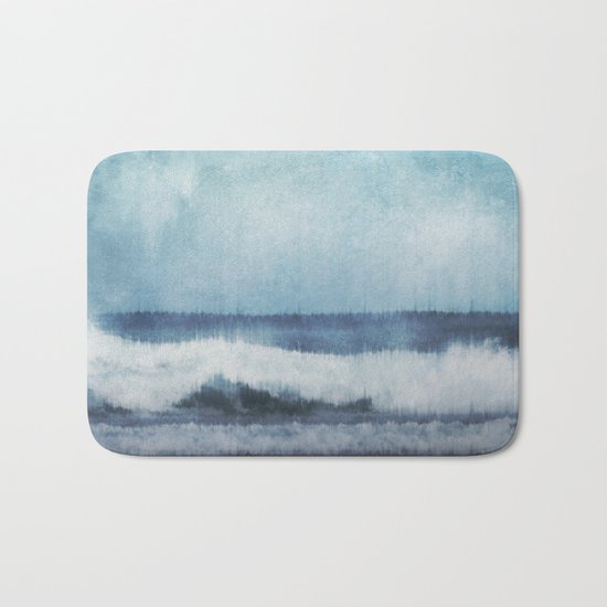 Wave Glitch 1 Bath Mat