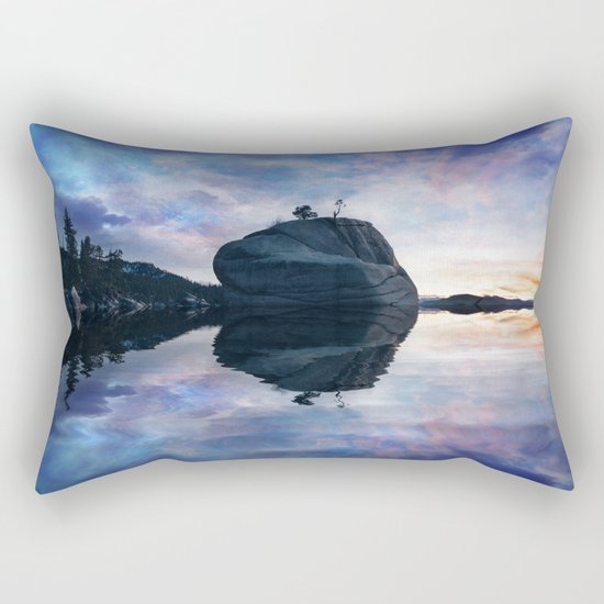 Rock Sunset Rectangular Pillow