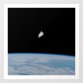 Astronaut in spacesuit Art Print