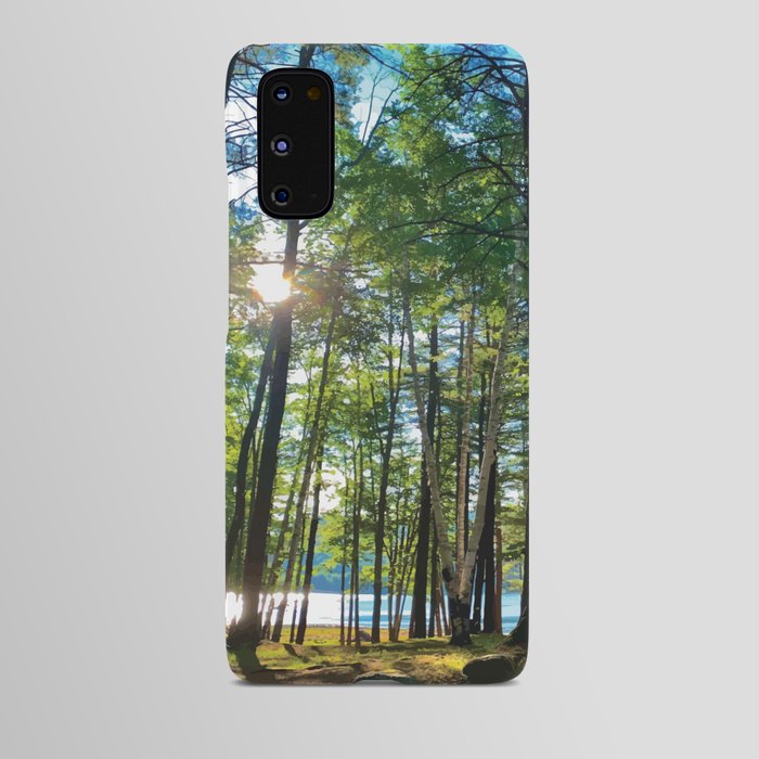 Tree Grove & Lake Sunrise Android Case