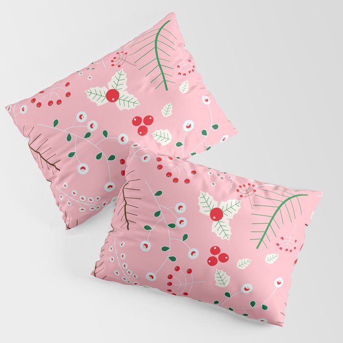 mistletoe Pink Pillow Sham