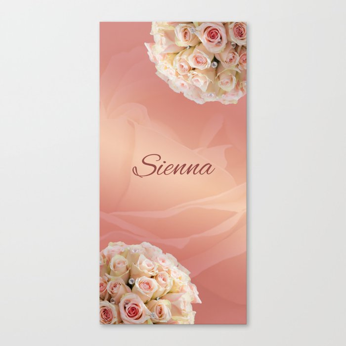 Bouquet Theme Sienna Canvas Print