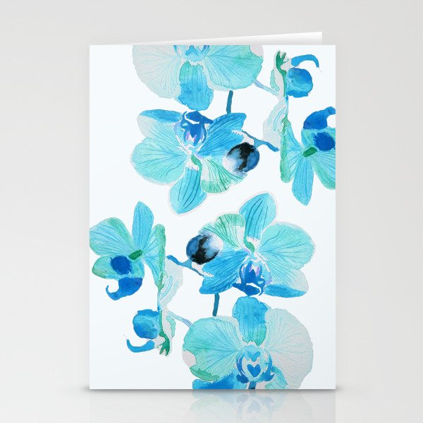 BLUE ORCHID Stationery Cards
