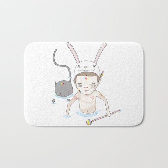 OVER THE BLACK POND Bath Mat