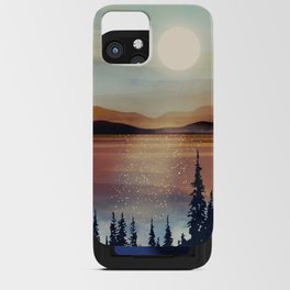 Summer Lake Sunset iPhone Card Case